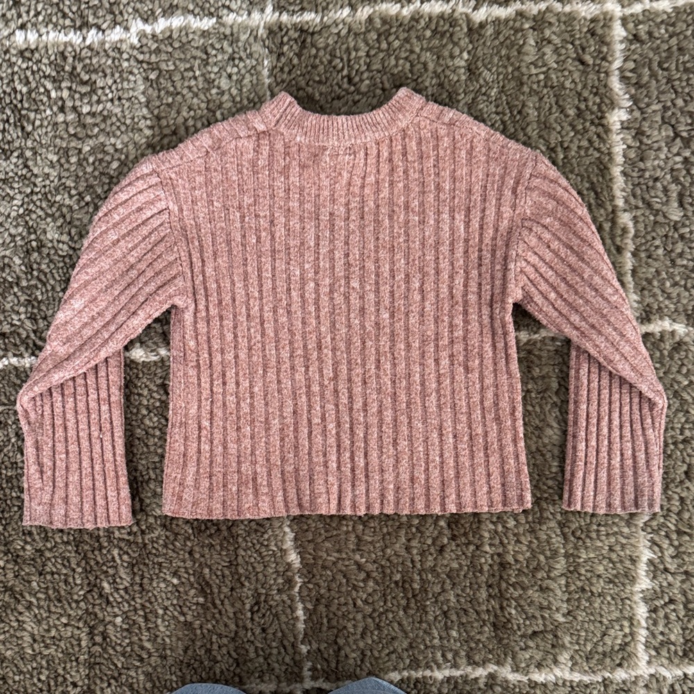 Zara Kids Pink Ribbed Sweater - Picture 3 of 3